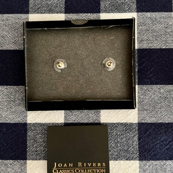 NWT Vintage Joan Rivers Midnight Garden Earrings - Picture 3 of 6